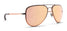 Heavenly Shine Polarized Sunglasses - Champagne Mirror Lens & Matte Black Fade to Blush Frame