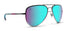 Planet Nine Aviator Sunglasses - Polarized Blue Lenses With Blue Acetate Frames