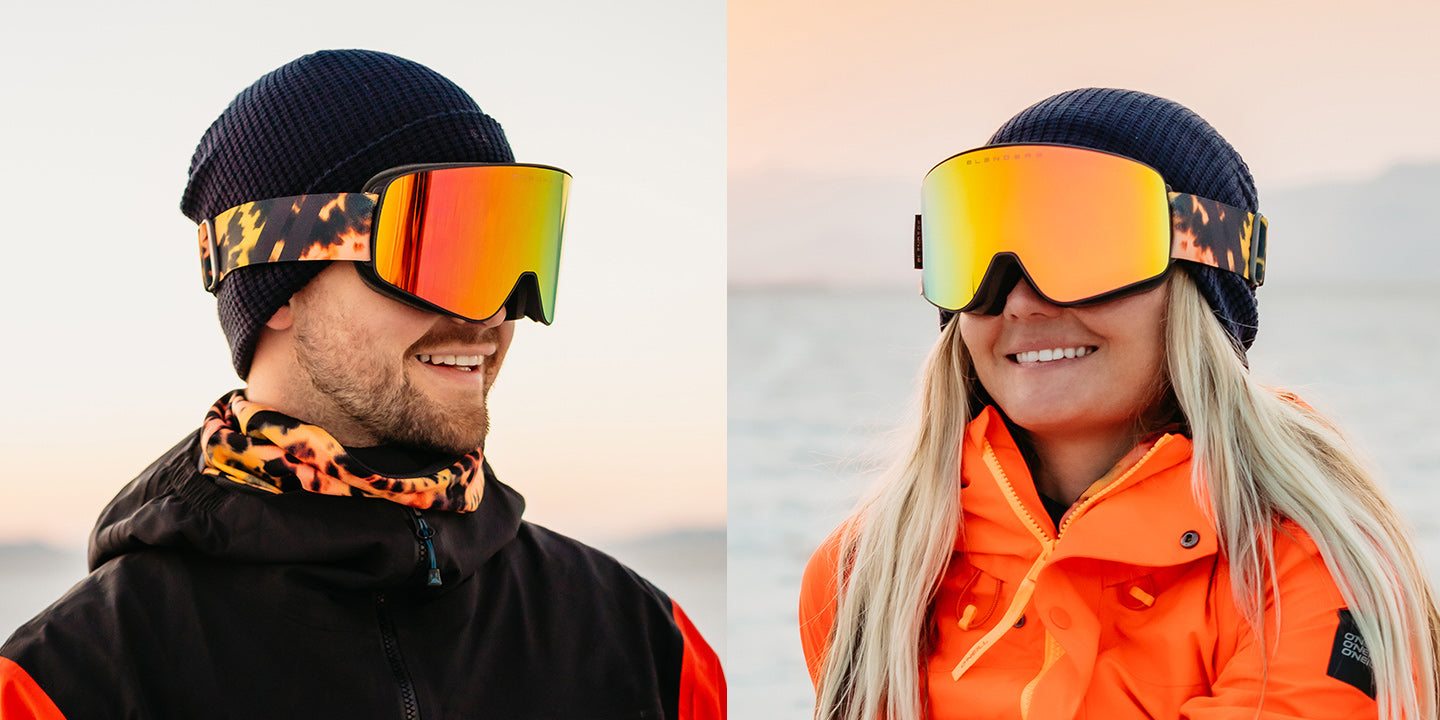 Orange snow goggles online