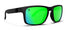 Celtic Light Polarized Sunglasses - Green Mirror Lens & Black Frame