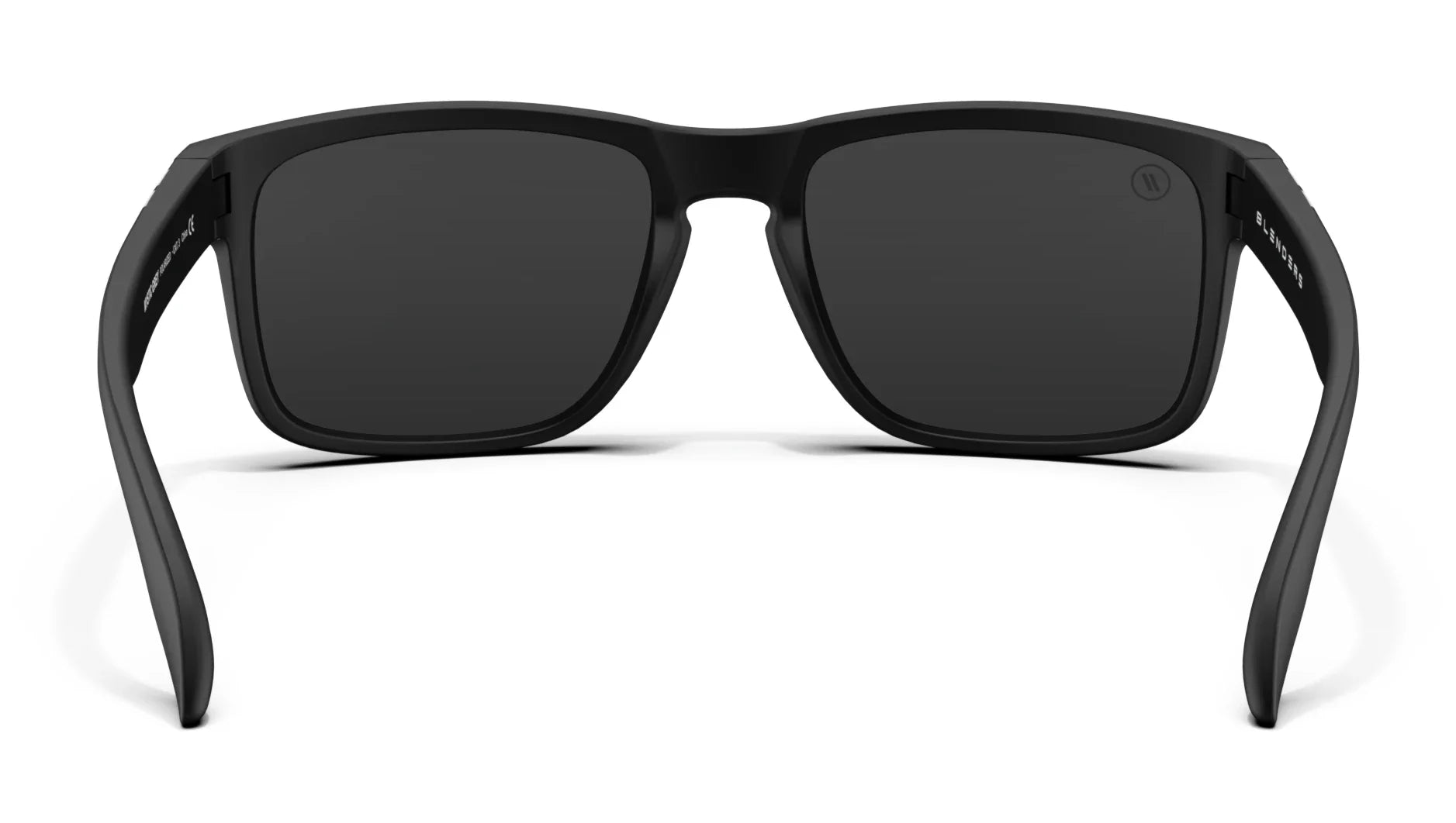 Mystic Grey Polarized Sunglasses - Matte Black Wrap Around Frame & Silver Mirror Lens Sunglasses | $48 US | Blenders Eyewear