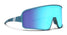 Rainwalker Wrap Around Sunglasses - Polarized Full Shield Blue Lens & Satin Metallic Blue Frame Sunglasses | $58 US | Blenders Eyewear