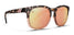 Heart Rush Polarized Sunglasses - Matte Crystal Peach & Black Tortoise Frame & Champagne Mirror Lens