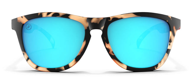 Jungle Rain Polarized Sunglasses - Crystal Orange & Black Tortoise Frame with Blue Mirror Lens Sunglasses | $38 US | Blenders Eyewear