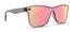 Dakota Mist Polarized Sunglasses - Pink Shield Lens & Grey Cat Eye Frame