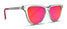 Atomic Candy Sunglasses - Pink Polarized Lenses With Clear Frames