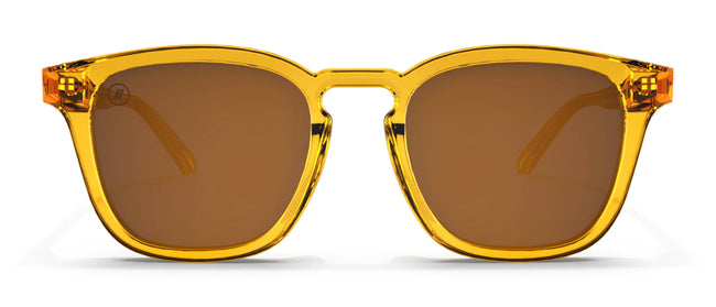 Amber Coast Polarized Sunglasses - Gloss Crystal Tan Frame & Amber Lens Sunglasses | $49 US | Blenders Eyewear