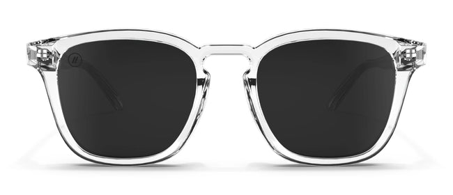 Crystal Polarized Sunglasses - Gloss Crystal Clear Frame & Smoke Lens Sunglasses | $49 US | Blenders Eyewear