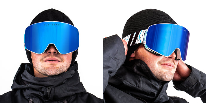 Fitz Snow Goggles - Blue Ski & Snowboard Goggles | Blenders Eyewear